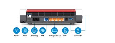 FRITZ!Box 5590 Fiber WLAN-Router Wi-Fi 6 Gigabit Ethernet Dual-Band 2,4 / 5GHz weiß