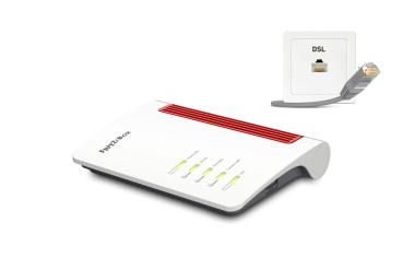 AVM FRITZ!Box 7530 AX WLAN-Router – Wi-Fi 6 Dual-Band 2,4/5 GHz Gigabit LAN Weiß