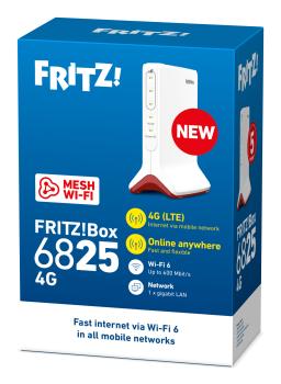 Preview: FRITZ!Box 6825 4G International – LTE Router mit Wi-Fi 6