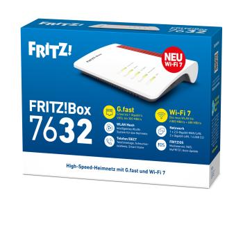 Preview: FRITZ!Box 7632 Wi-Fi 7 Router – Dual-Band WLAN Gigabit-LAN