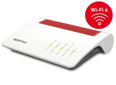 FRITZ! AVM FRITZ!Box 7590 AX - WLAN-System - (Router) - Netz - DSL-Modem 1GbE - Wi-Fi 6 - Dual-Band - VoIP-Telefonadapter (DECT)
