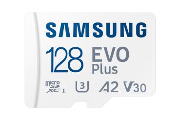 CARD 128GB Samsung EVO PLUS microsdxc UHS-I U3 inkl. SD Adapter