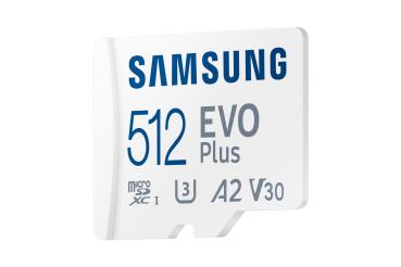 CARD 512GB Samsung EVO PLUS microsdxc UHS-I U3 inkl. SD Adapter