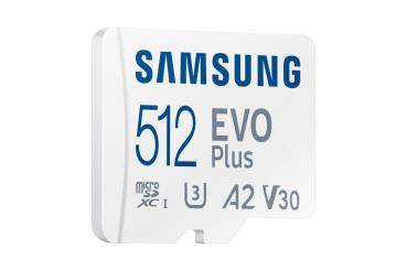CARD 512GB Samsung EVO PLUS microsdxc UHS-I U3 inkl. SD Adapter