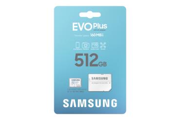 CARD 512GB Samsung EVO PLUS microsdxc UHS-I U3 inkl. SD Adapter