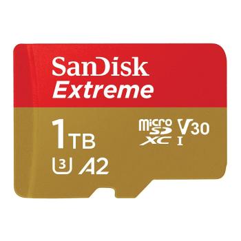 SanDisk Extreme microSDXC 1TB Speicherkarte UHS-I V30 bis 190 MB/s inkl. SD-Adapter – 4K & Gaming