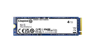 Kingston NV3 4 TB M.2 2280 NVMe PCIe 4.0 SSD – Hochleistungsinterner Speicher für PC & Laptop