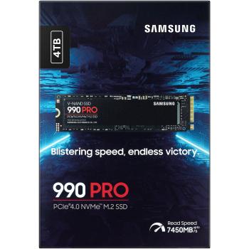 M.2 4TB Samsung 990 PRO NVMe PCIe 4.0 x 4 retail interne SSD
