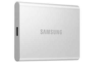 2TB Samsung Portable T7 Resurrected USB-C 3.1 (10Gb/?s) Silber externe Festplatte SSD
