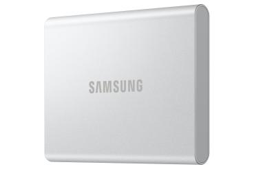 2TB Samsung Portable T7 Resurrected USB-C 3.1 (10Gb/?s) Silber externe Festplatte SSD