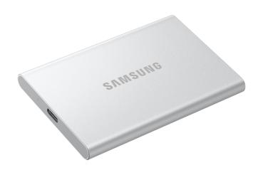 2TB Samsung Portable T7 Resurrected USB-C 3.1 (10Gb/?s) Silber externe Festplatte SSD