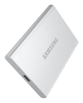 2TB Samsung Portable T7 Resurrected USB-C 3.1 (10Gb/?s) Silber externe Festplatte SSD