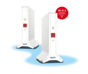 AVM MESH SET 4200 2-PACK Dual-Band (2,4 GHz/5 GHz) Wi-Fi 6E (802.11ax) Rot, Weiß