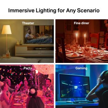 Preview: TP-Link Tapo L530E Smarte WLAN-LED-Lampe E27 RGB