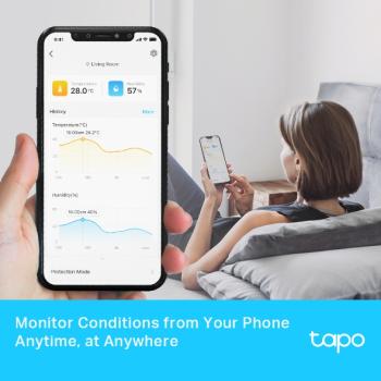 TP-Link Tapo T315 Temperatur- & Feuchtigkeitssensor – E-Ink Display Smart Home