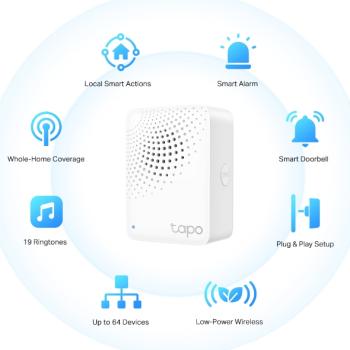 Preview: TP-Link Tapo H100 Smart Hub mit Alarmfunktion