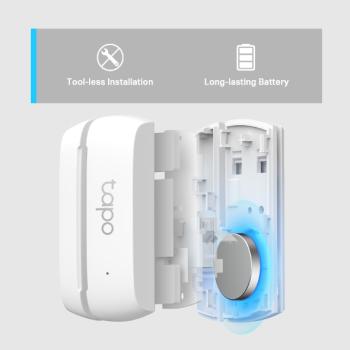 TP-Link Tapo T110 Tür-/Fenstersensor – Intelligenter Kontaktsensor, Smart Home