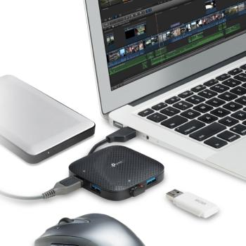 Preview: USB3.0 HUB 4Port TP-Link UH400 SuperSpeed 5Gbit/s passiv Black