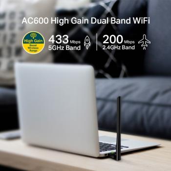 Preview: TP-LINK Archer T2U Plus - AC600 High Gain Dual Band Wi-Fi USB Adapter