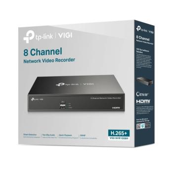 Preview: TP-Link VIGI NVR1008H – 8-Kanal-Netzwerk-Videorekorder für Überwachungskameras