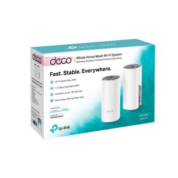 TP-LINK Deco E4 Mesh-WLAN 2-Pack (Router. Extender) (AC1200)