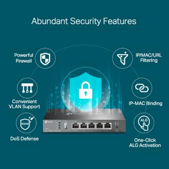 Router TP-LINK TL-R605 - Ethernet-WAN - Kompatibel mit Omada