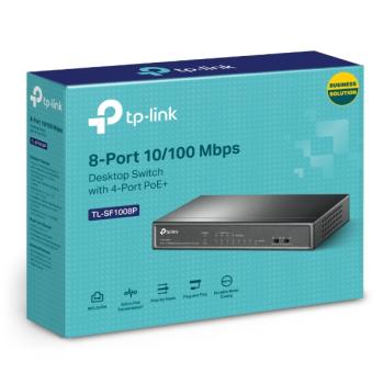 TP-Link TL-SF1008P – 8-Port PoE+ Switch