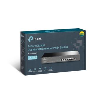 TP-Link SG1008MP - 8-Port Gigabit Switch with 8-Port PoE+