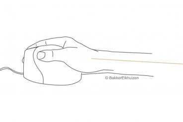 BakkerElkhuizen Evoluent3 Maus Rechtshänder/5 Tasten