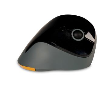 BakkerElkhuizen PRF Mouse Wireless Dark Grey – Ergonomische Vertikale Funkmaus mit 1600 DPI & USB-A/USB-C Adapter