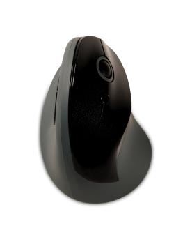 BakkerElkhuizen PRF Mouse Wireless Dark Grey – Ergonomische Vertikale Funkmaus mit 1600 DPI & USB-A/USB-C Adapter