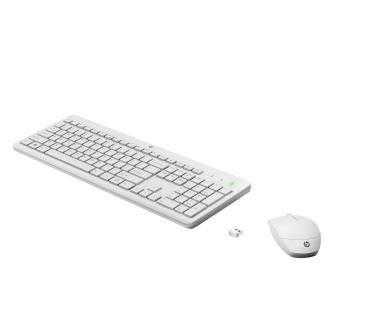 Preview: HP Tastatur+Maus 230 Kabellos Weiß Deutsch