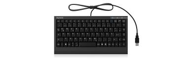 Preview: KeySonic ACK-595C+ (US) Mini SoftSkin PS/2-USB black