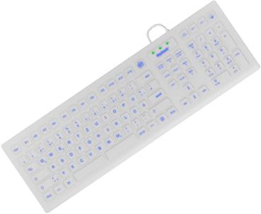 KeySonic -8031INEL-WH (DE) Industrietastatur weiß
