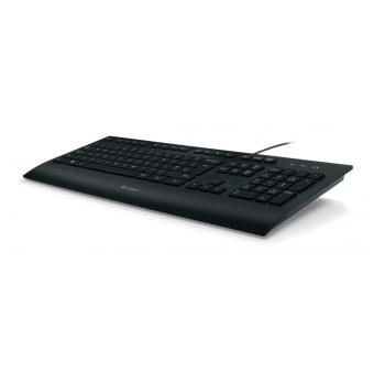 Logitech K280e Tastatur QWERTZ – kabelgebunden USB schwarz Business Keyboard