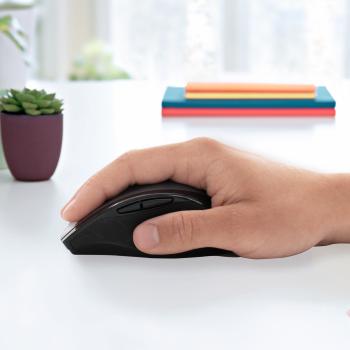 Logitech M705 Wireless Maus – Kabellos Laser USB 7 Tasten ergonomisch grau