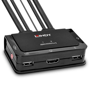 KVM Switch Compact 2 Port HDMI USB 2.0 & Audio