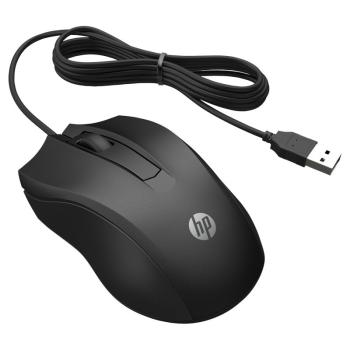 Preview: HP Kabelgebundene Maus 100 schwarz USB