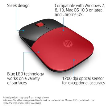HP Z3700 Funkmaus Rot