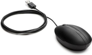 Preview: HP 320M Kabelmaus USB Optisch 1000 DPI Beidhändig Desktop Business Schwarz