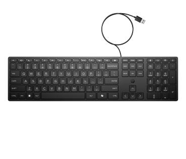 Preview: HP 320K USB Tastatur schwarz
