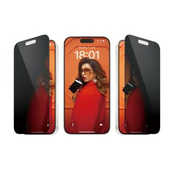 PanzerGlass Privacy Displayschutzt für iPhone 15 Pro | Ultra-Wide Fit mit  EasyAligner