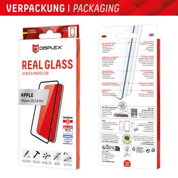 Displex Full Cover Schutzglas für Iphone 15/15 Pro