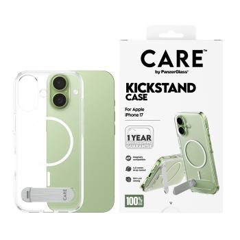 Preview: PanzerGlass CARE™ by ® Kickstand Case Transparent m. MagSafe iPhone 17