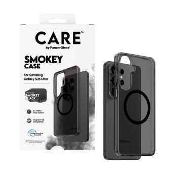 PanzerGlass CARE Urban Explorer Case Smokey Schwarz Qi Samsung Galaxy S26 Ultra