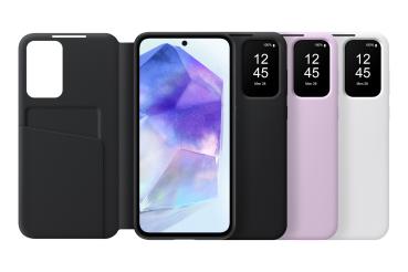 Samsung Smart View Wallet Case für Galaxy A55 5G Schutzhülle Bookcover  schwarz