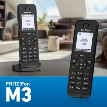 FRITZ!Fon M3 DECT-Telefon Schwarz