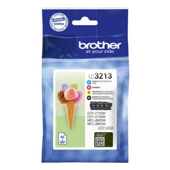 Brother Tinte LC-3213VALDR Value Pack (BK/C/M/Y)