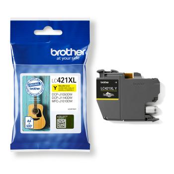 Preview: Brother Tinte LC421XLY Gelb bis zu 500 Seiten ISO/IEC 24711