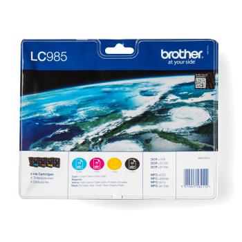 Brother LC985VALBP Original Tintenpatronen Value-Pack Schwarz Cyan Magenta Gelb